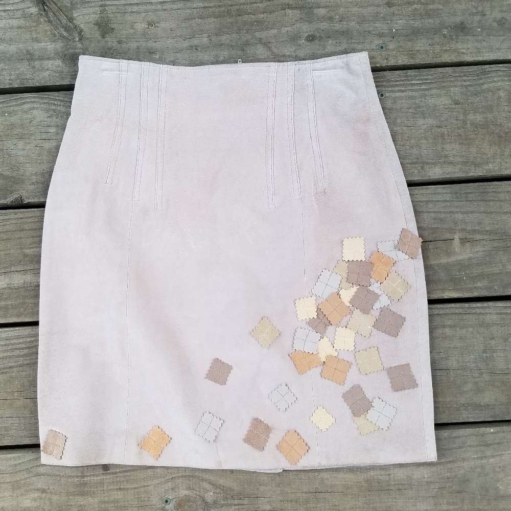 Vitage compagnie international Express leather  skirt